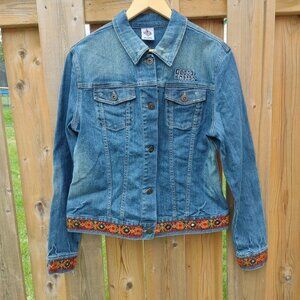 RARE House of Blues Denim Jacket Boho XL